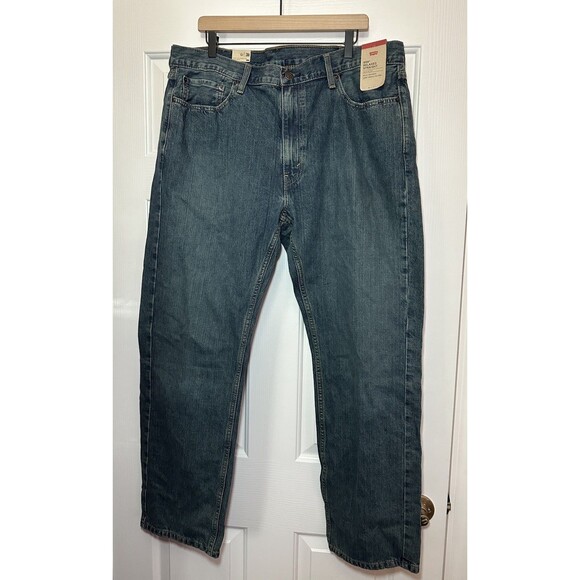 Levi's 559 Jeans Men's 40x32 Relaxed Straight Fit 5 Pocket Denim Blue Jeans NEW - Picture 1 of 4
